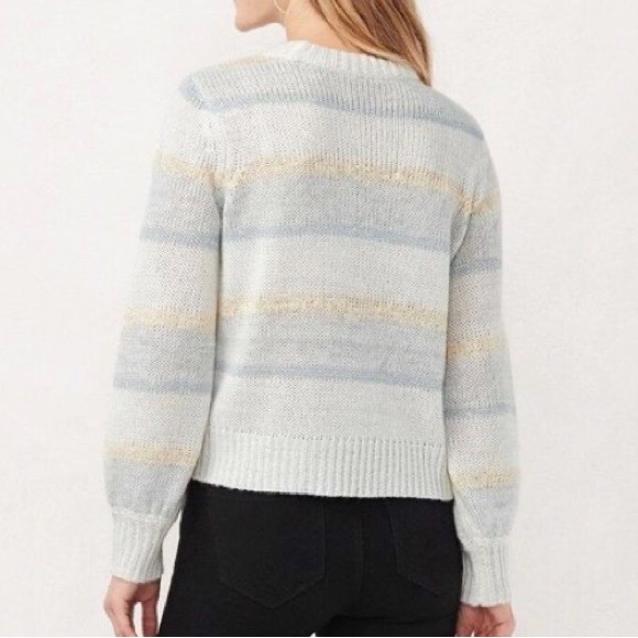 LC Lauren Conrad Striped Sequin Sweater - Picture 4 of 14